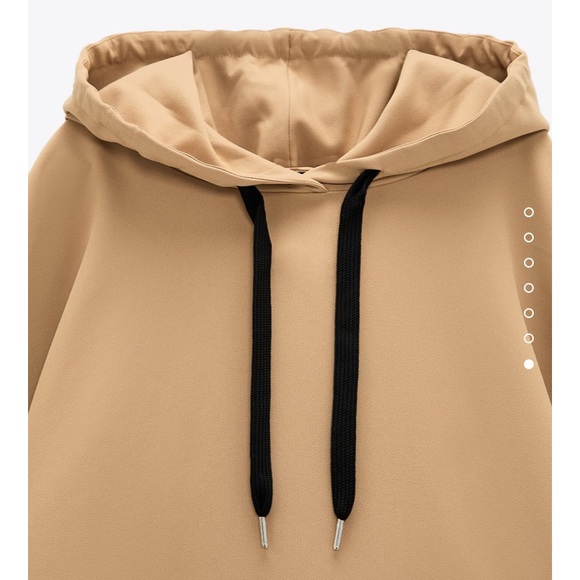 Zara OVERSIZED SWEATSHIRT JACKET - Picture 9 of 12
